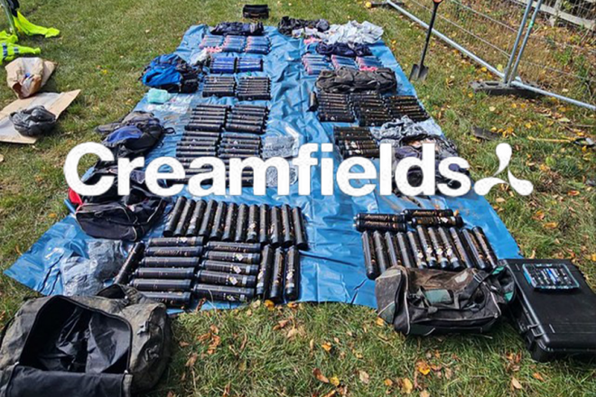 Operación subterránea en Creamfields: la policía desentierra un botín de drogas previo a la apertura del festival