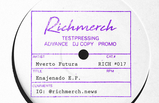 REVIEW: Mverto Futura  - Enajenado EP [Richmerch]