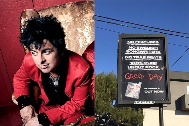 Green Day "trolea" al trap con un anuncio embadurnado de cocaína